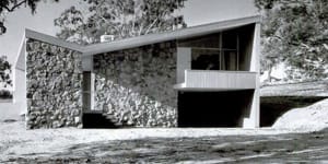 Harry Seidler’s Bowden House in Canberra has a butterfly roof.