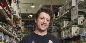 Damien Kirby,Manager of Upmarket Pets pet store in the Melbourne CBD,says sales were up over the weekend. 