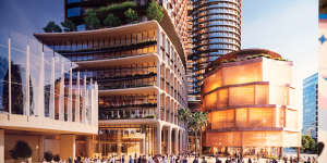An artist’s impression of the development at Central Place.