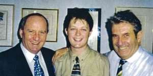 Cassel with Alan Jones and Harry M. Miller in 1997,when Cassel was on year 11 work experience.