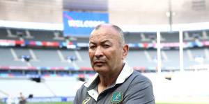 Eddie Jones is under pressure this week ahead of Australia’s Test against Wales. 