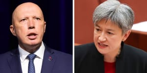 Peter Dutton and Penny Wong.