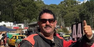 Stephen Douglas was killed in a high-speed crash while racing in Daylesford.