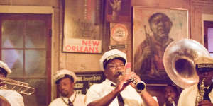Big sound:The Paulin Brothers Brass Band plays at Preservation Hall in New Orleans,Louisiana.