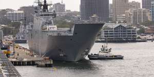 The HMAS Adelaide is expected to depart Australia in coming days,bringing recovery supplies to Tonga. 