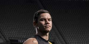 Daniel Rioli in the Richmond guernsey designed by his uncle,Maurice Rioli jnr.