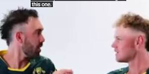 A screengrab from the promotional video for the Australia vs India series.