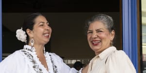 Erendira Perez,owner of Mami’s Casa Latina,with her mother Lidia Mercado.