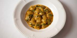 Ravioli del Plin at Alta Trattoria.