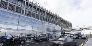 Dublin Airport is as grey as the country’s skies.