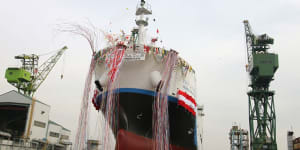 The word's first ship to carry liquid hydrogen,the Suiso Frontier,was launched last year in Japan.