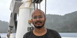 Rizwan Kutty,deckhand and program liasion officer,says spending time on the Rainbow Warrior has “opened his eyes”.