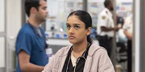 Australian actor Shabana Azeez in The Pitt.