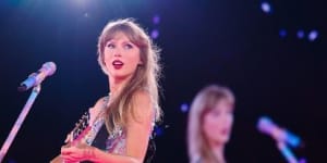 Seventeen years of album releases are captured on film in Taylor Swift:The Eras Tour.