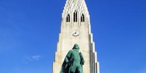 Iceland,Reykjavik,Hallgrimskirkja church