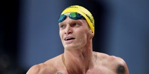 Cody Simpson is relishing the chance to swim for Australia under Grant Hackett.
