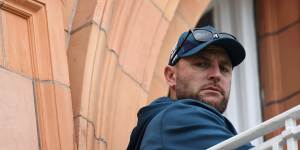 England head coach Brendon McCullum during the second Test.