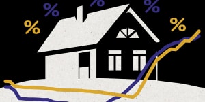 The graph that shows the mistake stressed home borrowers might make