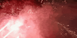 Drone footage from inside Brisbane’s 7.45pm New Year 2026 fireworks show