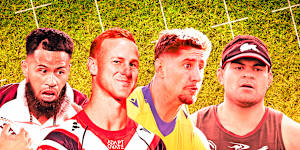 Payne Haas,Daly Cherry-Evans,Zac Lomax and David Fifita.