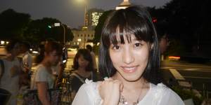Sachiko Imamura,a 21-year-old student."We Japanese normally don't do this."