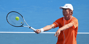 Hayden Jones,in orange,and his sister Emerson Jones,in green,are among the best Australian junior tennis players.