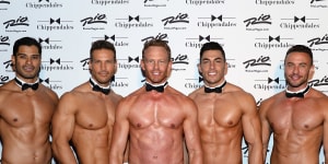 The Chippendales get together in 2014.