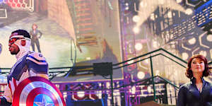 The superhero show takes place in the Imagination Garden.