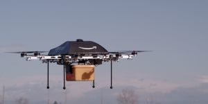 First Amazon Prime Air delivery by drone in the UK,2016.