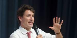 Canadian Prime Minister Justin Trudeau,seen here in 2017,came to office in late 2015.