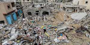 Israeli bombardment and ground invasions have left vast areas of Gaza in ruins.