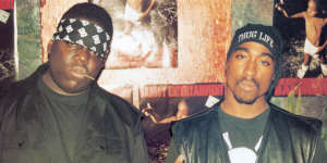 Biggie Smalls (left) and Tupac Shakur (right) had a rap beef that consumed hip-hop in the 1990s.