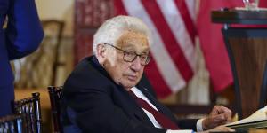 Henry Kissinger pictured last December. 