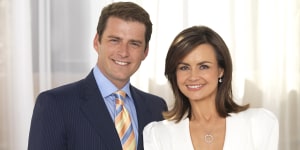 Wilkinson with Karl Stefanovic,when they were co-hosts of Today.