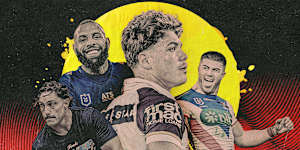 Kotoni Staggs,Josh Addo-Carr,Reece Walsh and Bradman Best are among six Indigenous players in Kevin Walters’ Kangaroos squad.