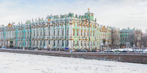 The Winter Palace hosts the Hermitage art collection,one of the finest in the world.