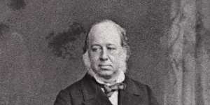 John Gould photographed in the 1860s.