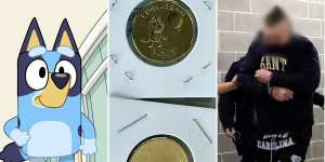 Man charged over theft of $600,000 worth of Bluey coins