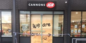 Police investigate early morning ram-raid at Googong IGA