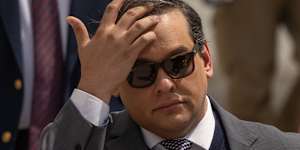 Former US Representative George Santos,a one-time rising Republican star who falsely claimed to have worked for Goldman Sachs before running for Congress,was ordered to serve seven years and three months in prison for stealing campaign funds.
