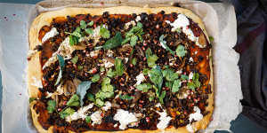 This Middle Eastern-style lamb"pizza"is a twist on a lahmacun.