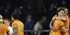 The Wallabies will be hoping for further celebrations after playing Wales.