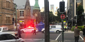A person has died following a collision with a truck in Surry Hills. 