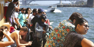 The government cites too much crowding on Sydney's ferries on Sundays as a reason to hike the fare cap. 