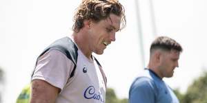 ‘Realistic’:Michael Hooper says he is taking his return day by day.