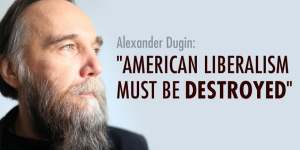 By liberalism,Dugin doesn't mean US Democrats,he means the Western system of government that embraces democratic values.