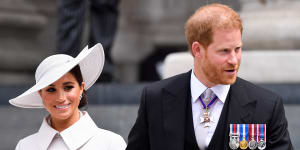 Prince Harry and Meghan,the Duke and Duchess of Sussex.