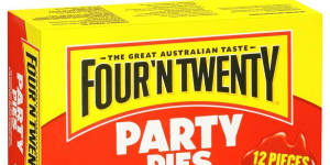 Four’N Twenty party pies.
