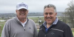 Sinodinos’ predecessor Joe Hockey spent time in close quarters with President Trump playing golf.
