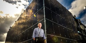 101 Collins street has the largest commercial solar panel system in Australia. Bill Burgess is the engineers service manager at the building.